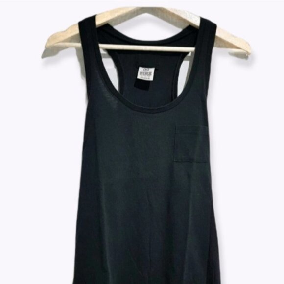 PINK VICTORIA'S SECRET•BLACK LOOSE FIT TANK•XS - Picture 4 of 6
